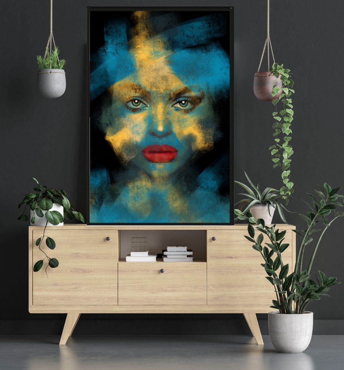 Janko de Beer Jane Doe No.1 art print - egoamoposters - room mockup