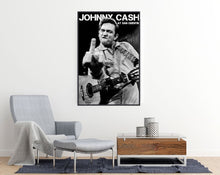 Johnny Cash Music Poster - egoamo posters - room mockup