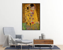 Gustav Klimt - The Kiss - Art poster room mockup - egoamo posters