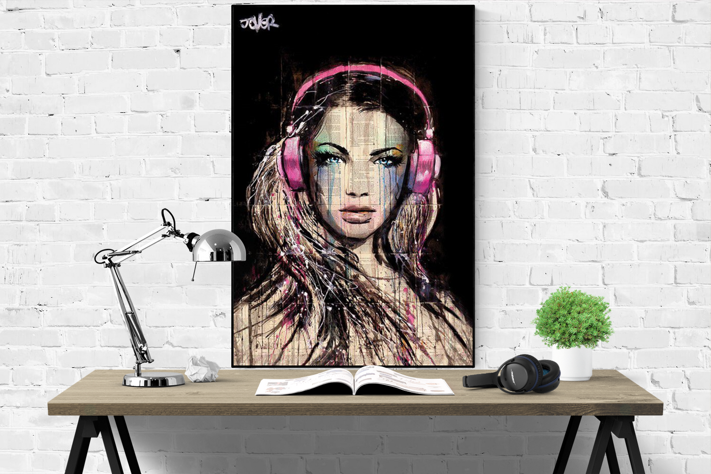 Loui Jover - DJ Girl Poster - egoamo.co.za