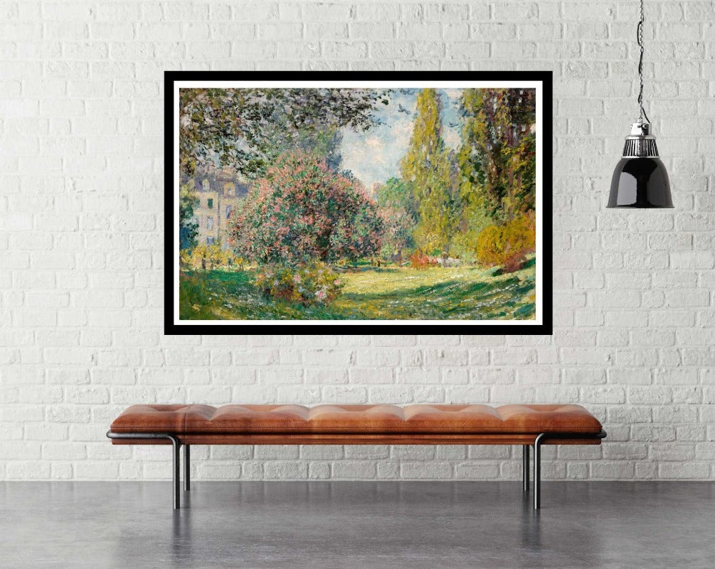 Landscape The Parc Monceau (1876) - room mockup - egoamo posters