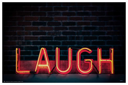 Laugh in Neon - egoamo posters