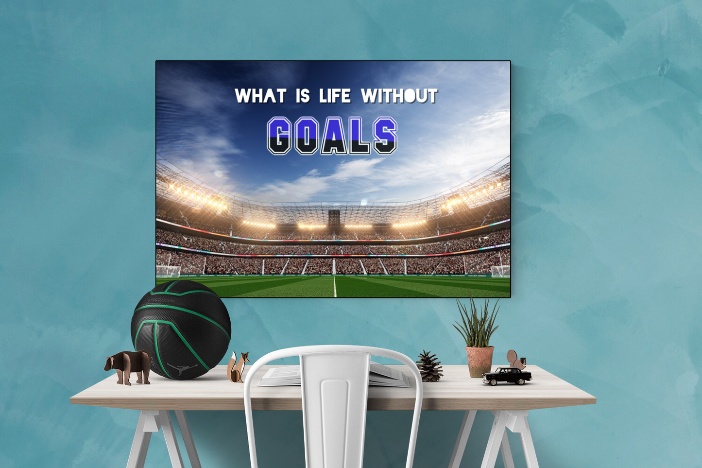 EgoAmo Original - What is life without goals - Poster - egoamo.co.za