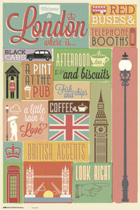 London Collage - egoamo posters