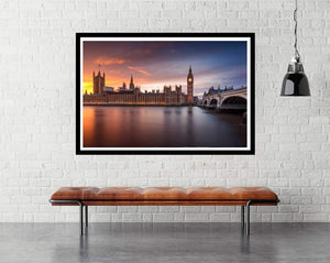 London Palace of Westminster Sunset by Merakiphotographer -  Travel Photography Poster - egoamo.co.za