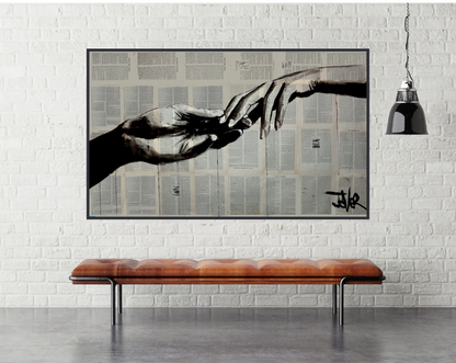 Loui Jover - Adam and Eve Art Print - egoamo.co.za