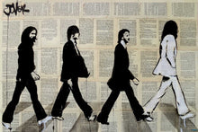The Beatles abbey road crossing - Loui Jover art print - egoamo posters