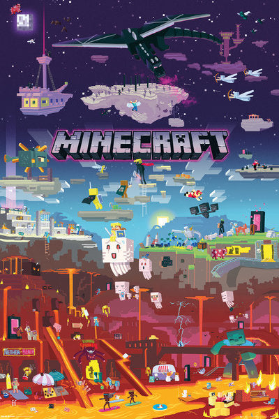 Minecraft - World Beyond Gaming Poster - egoamo.co.za
