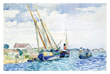 Marine Scene (Boats near Venice) - egoamo posters