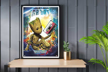 Guardians of the Galaxy 2 (Groot) Casette - room mockup - egoamo posters