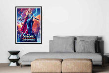 Thor Love and Thunder movie poster room mockup