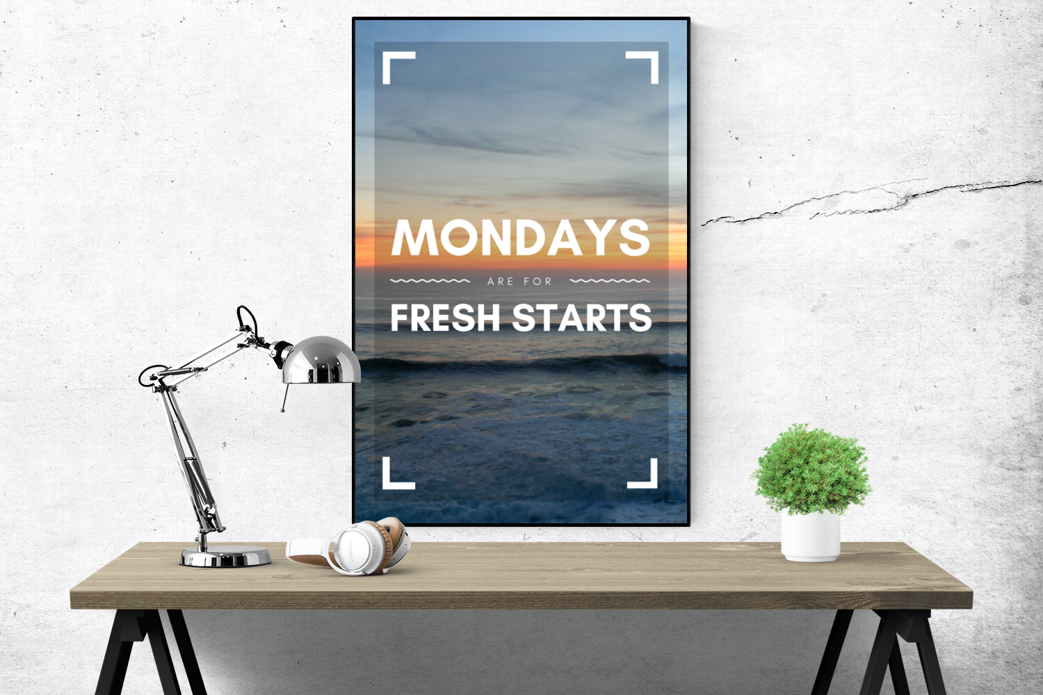 Mondays are for fresh starts - Poster - egoamo.co.za