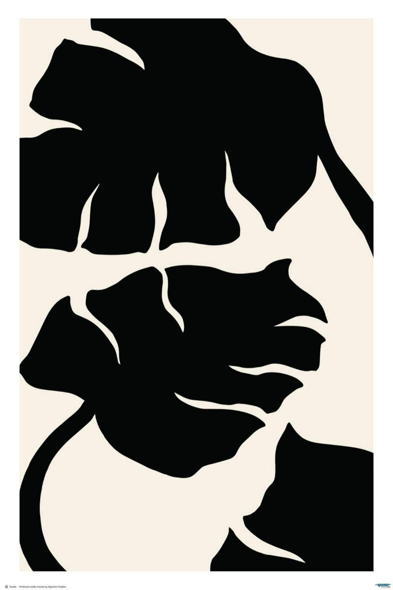 Monsteria Marble Black by Studio - Art Poster - egoamo.co.za