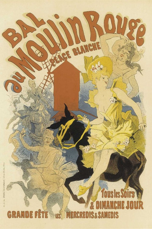 Moulin Rouge Vintage Art Poster - egoamo.co.za