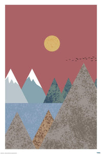 Mountain landscape - Art Poster - egoamo.co.za