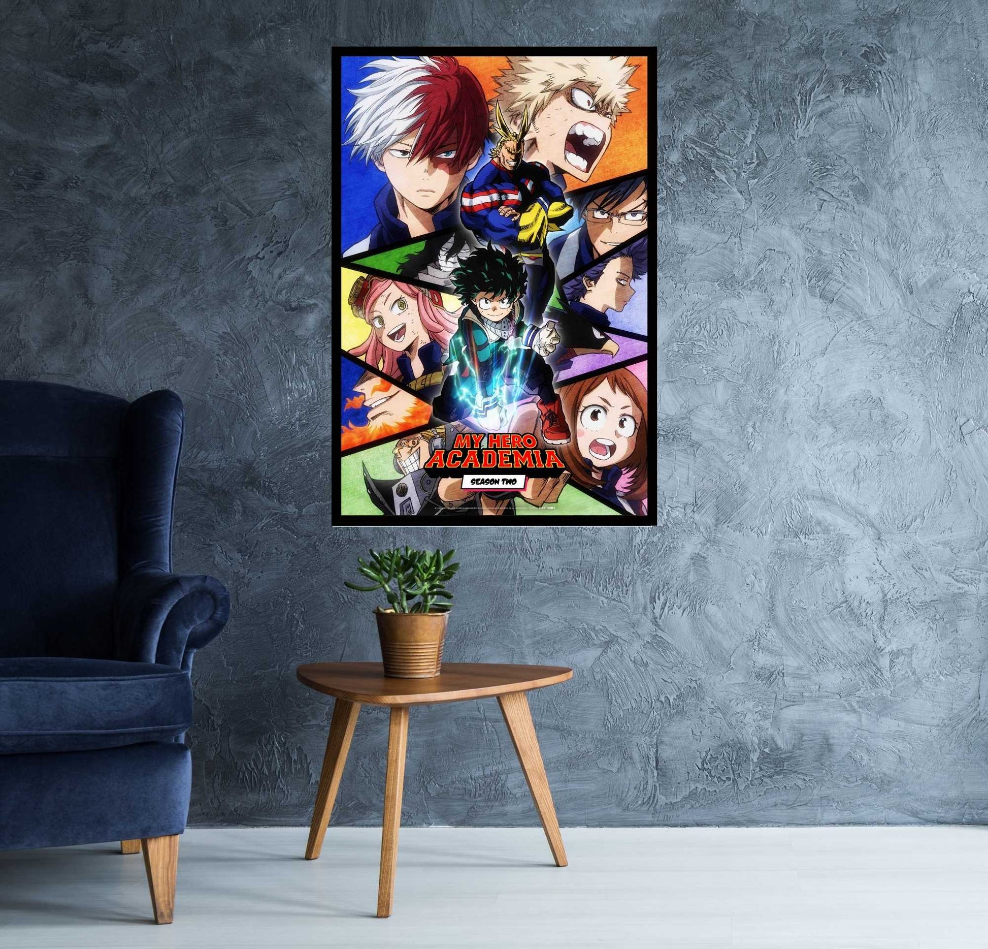 My Hero Academia poster room mockup - egoamo posters