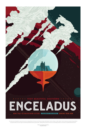 Nasa - Enceladus Travel Poster Egoamo.co.za Posters 