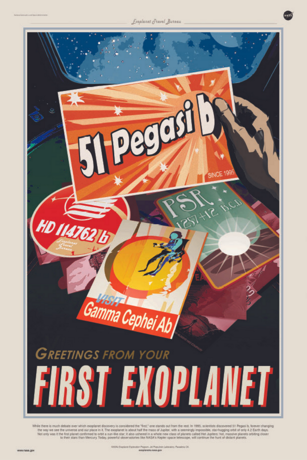 Nasa - First Exoplanet Travel Poster Egoamo.co.za Posters