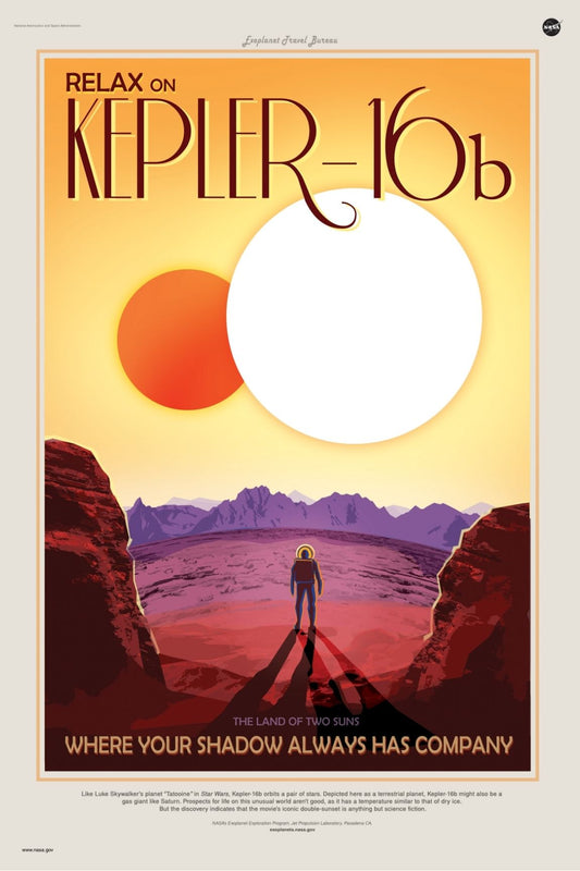 Nasa - Kepler -16b Maxi Poster Egoamo.co.za Posters 