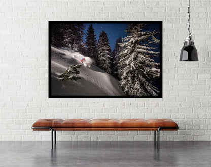 Night Powder Turns With Adrien Coirier - room mockup - egoamo posters