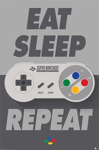 Nintendo - Eat Sleep Game Repeat Poster - egoamo.co.za