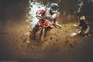 Number 87 by Carlos Gonzales - MotoX Sport Poster - egoamo.co.za