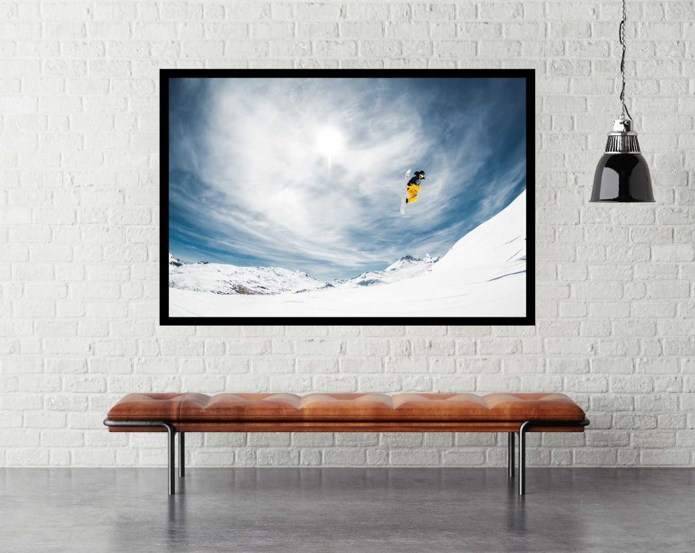 One Fine Method Grab - Snowboarding Poster - egoamo.co.za - room mockup