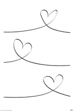 3 Hearts line drawing - egoamo.co.za