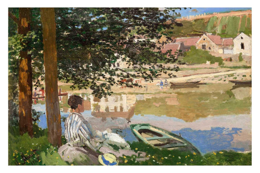  On the Bank of the Seine, Bennecourt (1868)  - egoamo posters