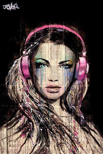 Loui Jover - DJ Girl Poster - egoamo.co.za
