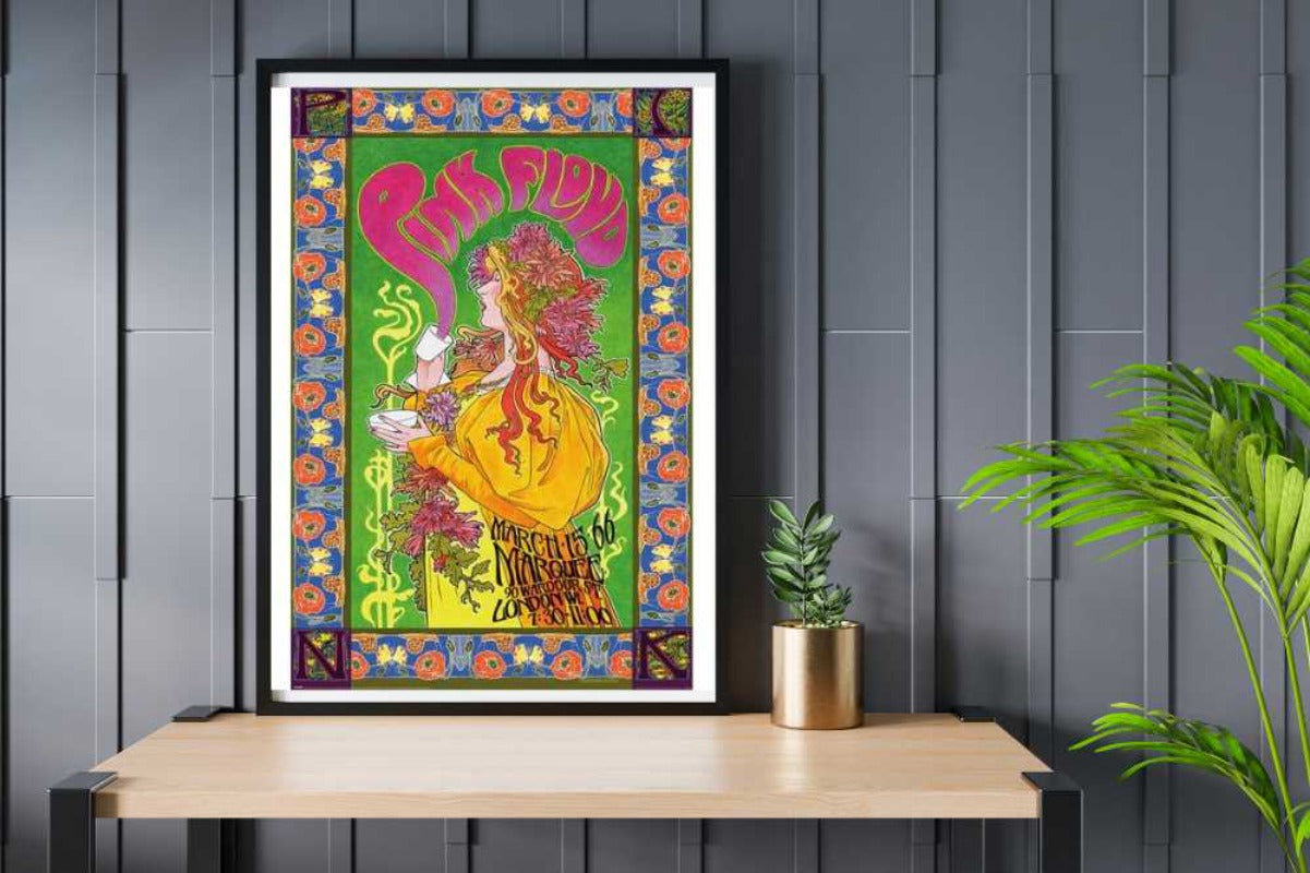 Pink Floyd (Pink Floyd '66) - rpom mockup - egoamo posters