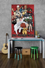 One Punch Man - Heroes - room mockup - egoamo posters