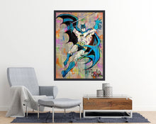 Pop Bat Hero art print Loui Jover - egoamo posters - room mock up large size