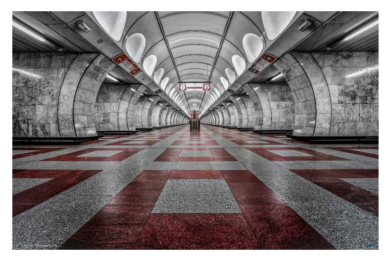 Prague Metro Poster - Photography Travel Poster - EgoAmo Posters