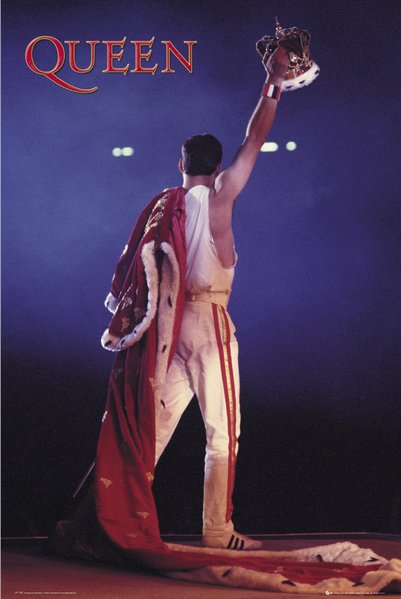 Queen - Freddie Mercury Crown Poster - egoamo.co.za