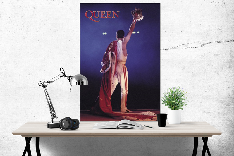 Queen - Freddie Mercury Crown Poster - egoamo.co.za