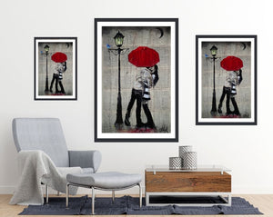 Loui Jover - Rain Rain Art Print - egoamo.co.za - room mockup and poster sizing