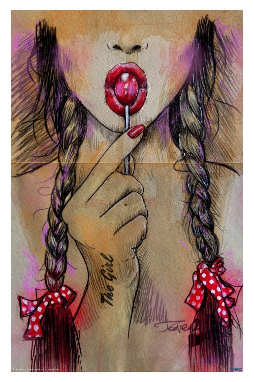 Loui Jover - Raspberry Art Print - Egoamo Posters