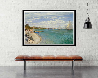 Regatta at Sainte-Adresse (1867) - room mockup - egoamo posters