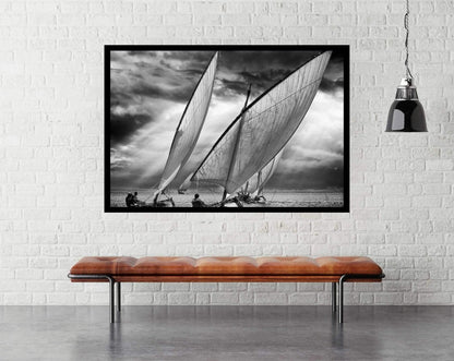 Sailboats And Light - room mockup - egoamo posters