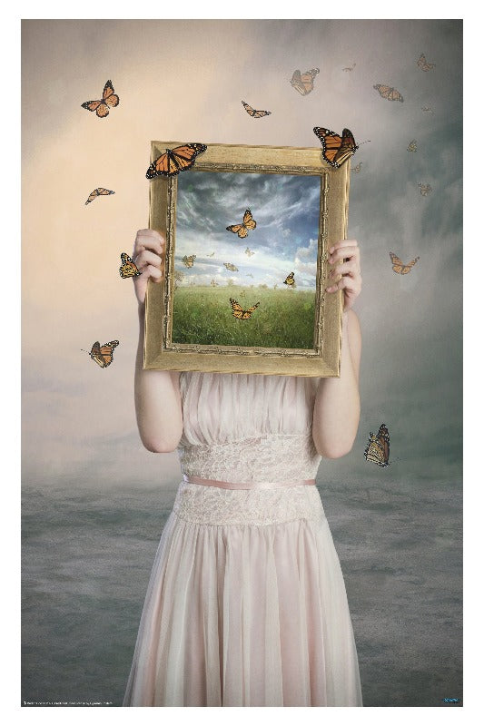 Set them free by Baden Bowen - surrealism art poster - egoamo posters