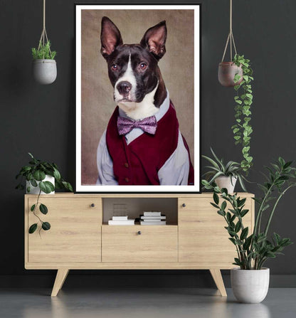 Shelter Pets: Petey by Tammy Swarek - Surrealism Art Poster - egoamo posters - room mockup