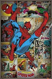 Spider-Man - Retro Comic Poster Egoamo.co.za Posters