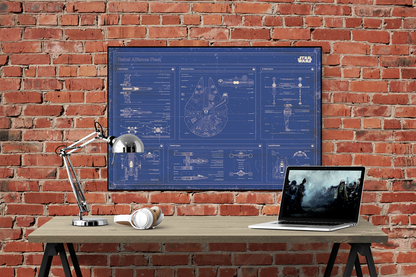 Star Wars - Rebel Alliance Fleet Blueprint - Poster - egoamo.co.za