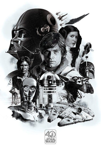 Star Wars - 40th Anniversary Poster - egoamo.co.za