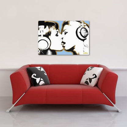 Steez - Girls Kissing Urban Graffiti Poster - egoamo.co.za