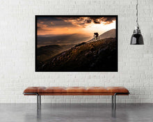 Sunset Ride by Sandi Bertoncelj  - Mountain Biking Poster - egoamo.co.za