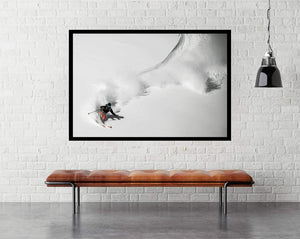 Swing by Benjamin Trivillot - Snow Skiing Poster - egoamo.co.za