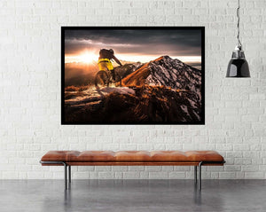 Take A Ride On The Sunny Side by Sandi Bertoncelj - Mountain Biking Poster - egoamo.co.za