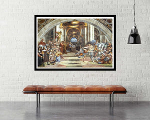 The Expulsion of Heliodorus from the Temple - room mockup - egoamo posters